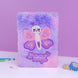Mirada Butterfly Plush Notebook | Cute Soft Plush Writing Diary for Kids