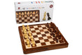 Chess Bazar Travel Series Folding Magnetic Lacquer Chess Set in Sheesham and Maple (12 inch)
