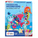 Chalk and Chuckles Fabulous Foil Art and Craft Kit for Kids Ages 4-8, 3D DIY Sea Animals Decorations, Birthday Gifts for Boys & Girls 5, 6, 7-9, Creative Toy, Mess-Free Activity