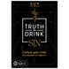 Hasbro Gaming Truth or Drink: Sin Edition Adult Party Game by Cut | 250+ Questions Inspired by 7 Deadly Sins | Ages 21+ | 2+ Players | 30 Mins. | Stand-Alone or Expansion