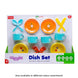 Giggles Funskool Dish Set - Colourful Pretend and Play Cooking Set, Role Play, Toy for Kids, 3 Years and Above, Preshool Toys, 24 Piece Set, Multicolour