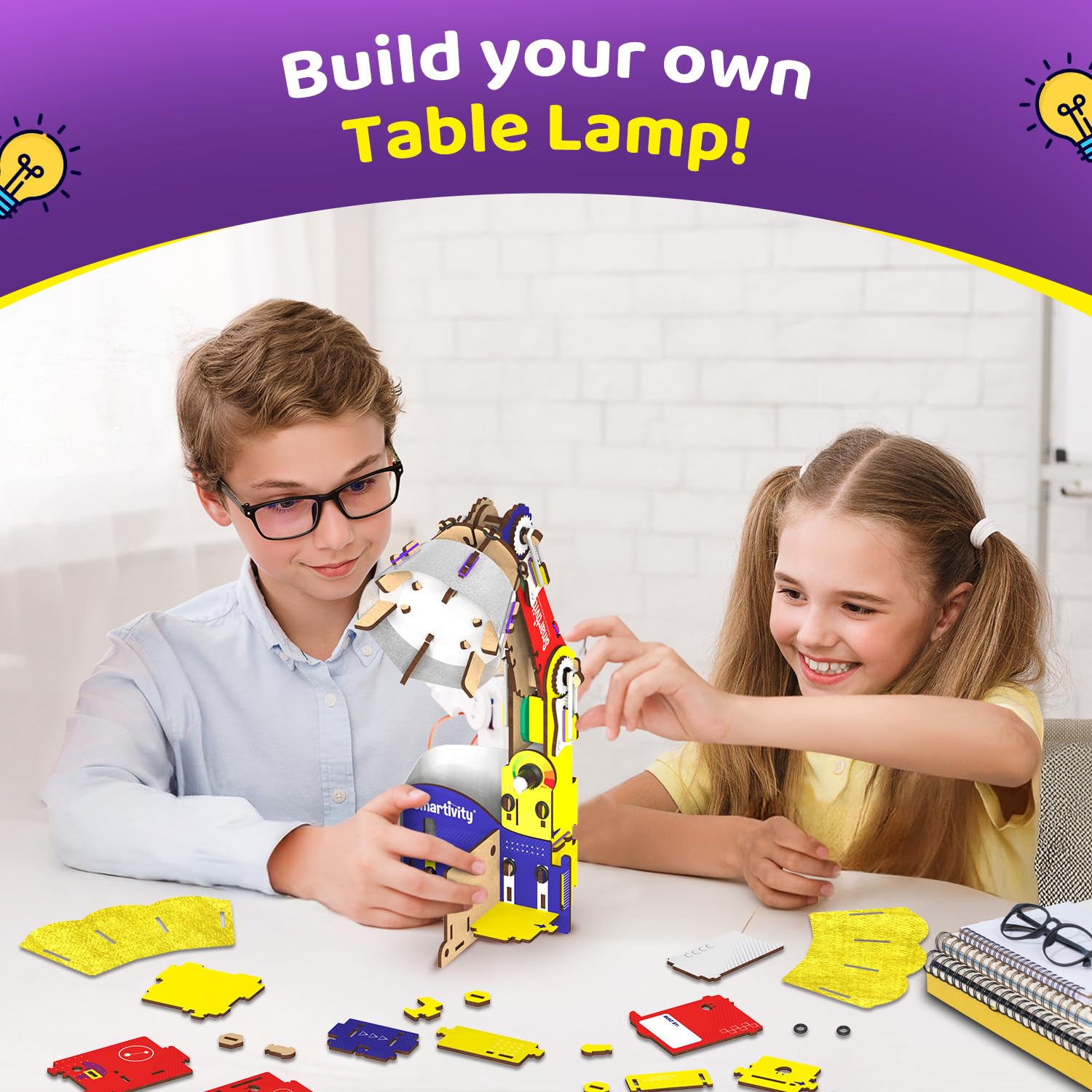Smartivity DIY Adjustable Table Lamp for Kids | STEM Educational Kit ...
