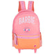 Barbie 15 Inch Trolley School Bag for Girls Pink & Peach Rolling Backpack with Wheels