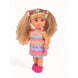 Evi Mini Trolley Doll Set with Carry Case for Children Aged 3 and up, Making it Easy for Little Ones to take Their New Friend on Adventures (Multicolor Print Dress)