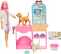 Barbie Fast Cast Veterinarian Clinic Playset with Pets, Dough Bandage Kit & Accessories