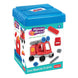Funskool-Fire Rescue Engine,Educational,22 Pieces,Construction,for 18 Months Old Kids and Above,Toy,Multicolor