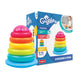 Funskool Giggles - Stack A Ring , Multicolour stacking toy with 5 Colourful rings , Helps to Grasp,Shake and Stack , 12 months & above , Infant and Preschool Toys