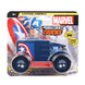 SKOODLE Kid Marvel Pull-Back Monster Truck - Captain America Edition, Marvel Inspired Toy Bikes With Sturdy And Long-Lasting Construction, Enhances Motor Skills And Fun Vehicle Toy For Gifting - Blue
