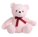 Mirada Cute Pink Bear with Wine Bow Soft Toy ( 35cm )