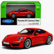 Welly Porsche 911 Carrera S 1:64 Scale Diecast Car (Red)