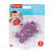 Fisher-Price Newborn Baby Toy Purple Monkey Teether BPA-Free for Tummy Time & Travel Sensory Play for Infants Ages 3+ Months