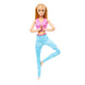 Barbie Made to Move Fashion Doll with Blonde Hair, Pink Sports Top & Blue Yoga Pants