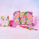 Whimsy Beauty Organic & Safe Sling Bag Makeup Kit | Safe, Non Toxic Beauty Set for Preteen & Teen Girls |Lip & Cheek Tint, Lip Gloss, Eye Glitter & Nail Polish | Vegan & Cruelty Free (Pack of 7)