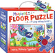 Musical Floor Puzzle with Sing-Along Book (Blue)