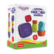 Funskool Giggles - Safari Stack N Nest Barrels, Multi-Colour Stacking Barrels with Animal Faces, Helps to Sort, Stack and Nest, 12 Months & Above, Infant and Pre School Toys