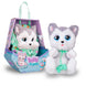 Baby Paws Siberian Husky Puppy Toy with Cute Swaddle Bag|Scan QR Code for More Interactive Roleplay,Pretend Play Toy|Make 5 Adorable Sounds Kids Toys for Ages 4+|Birthday Gift for Pet Lovers -22 cm