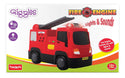 Funskool Giggles Fire Engine Multicolour Vehicle With Lights And Sounds, Develops Motor Skills , 12 Months & Above, Infant And Preschool Toys