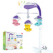 Funskool Giggles Bear Melody Crib Mobile, Bears in Parachute, Cot Mobile, Visual and Audtory Senses, New Born Babies, Soothing Melody, Multicolour