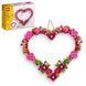 LEGO Heart Ornament Home Decor Building Set for Kids, with Decorative Flowers and Leaves 40638