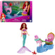 Disney Princess Ariel Rolling Chariot Playset with Mermaid Doll & Sebastian