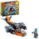 LEGO Creator 3in1 Cyber Drone 31111 Building Kit (113 Pcs),Multicolor