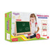 Funskool Giggles Draw N Write Desktop Slate, 4 in 1 Double Sided Board - Chalk Board & Dry Erase/Magnetic Board, Adjustable Angles, Magnetic Letters and Numbers