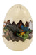 Knick Knack Animal Plastic Toy Figure Set with Map | Collectible Animals Figures with Storage Egg for Kids 3+ Years (Dinosaur 50 pcs)