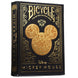 Bicycle Disney Mickey Mouse Black & Gold Playing Cards