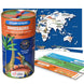 Chalk and Chuckles Smart Sticks Dinosaurs Trivia Game from Super Fun Family World Map Puzzle | Educational Game f