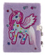 Mirada Whimsical Unicorn Plush Notebook with Lock