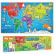 Imagimake Mapology World Map with Reusable Stickers | Educational Geography Toy for Kids