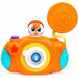 Knick Knack Charming Rattle Camera Toy Comes with Light and Sound | Rotating Rattling Lens | Two-Level Volume Control Great Gift for 6+ Months Children