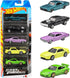 Hot Wheels 2025 Fast & Furious Pack of 5 (70 Dodge Charger RT, 1966 Chevrolet Impala, Porsche 911 Gt3 RS, 68 Plymouth Barracuda Formula S, Nissan Silvia) Multi - Color