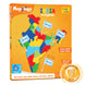 Imagimake Mapology India with State Capitals - Educational and Learning Toy for Boys and Girls - Jigsaw Puzzle
