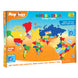 ImagiMake Mapology World and India With Flags and Capitals ï¿½ Ultimate Fun Educational Puzzle for Kids 5+ Years