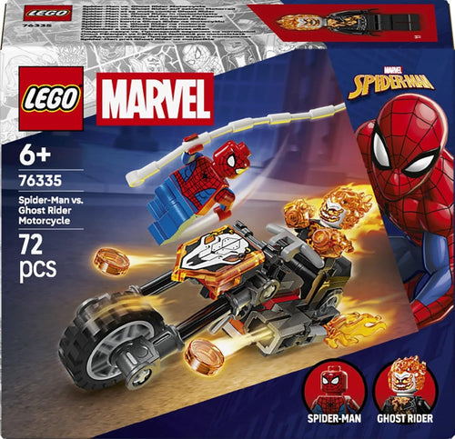 LEGO Marvel Spider Man vs. Ghost Rider Motorcycle set 