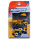 Majorette Construction Vehicles 3 Pieces Set ( Hauler, Truck Skip & Excavator )