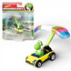 Hot Wheels Mario Kart Yoshi Die Cast Car with Parafoil Glider