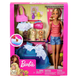 Barbie Doll, Blonde, and Playset with 3 Puppies, Bathtub and Accessories, Gift for 3 to 7 Year Olds